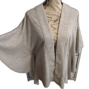 Cabi Open Wide size  sleeve Cardigan small gray Boho